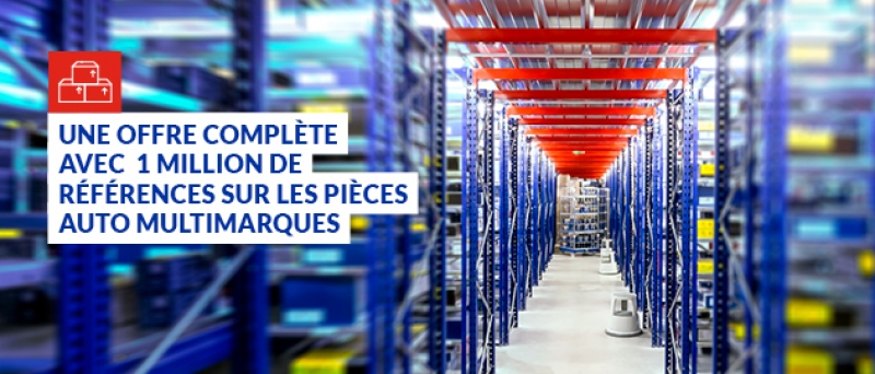 1 million de pièces auto multimarques pour les professionnels